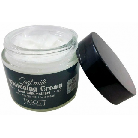 Осветляющий крем для лица с экстрактом козьего молока Jigott Goat Milk Whitening Cream - фото 2