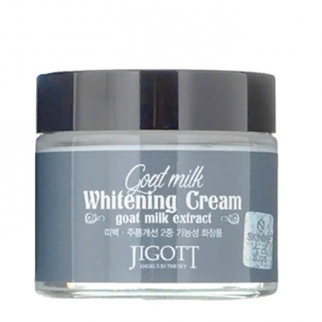 Осветляющий крем для лица с экстрактом козьего молока Jigott Goat Milk Whitening Cream - фото 3