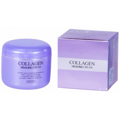 Питательный ночной крем с коллагеном Jigott Collagen Healing Cream - фото 1