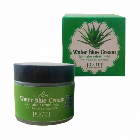 Увлажняющий крем для лица с экстрактом алоэ Jigott Aloe Water Blue Cream - фото 1