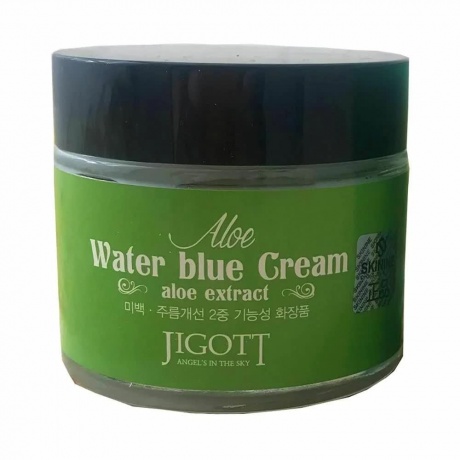 Увлажняющий крем для лица с экстрактом алоэ Jigott Aloe Water Blue Cream - фото 2