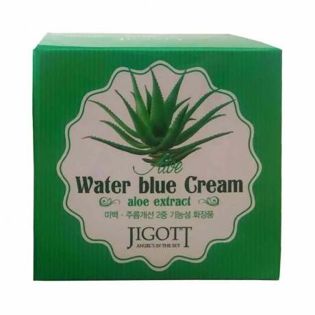 Увлажняющий крем для лица с экстрактом алоэ Jigott Aloe Water Blue Cream - фото 3