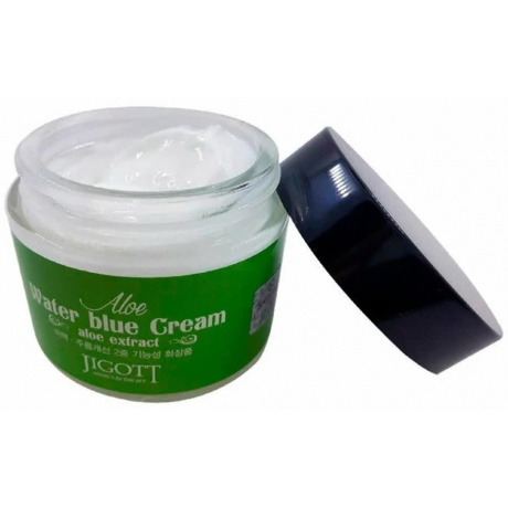 Увлажняющий крем для лица с экстрактом алоэ Jigott Aloe Water Blue Cream - фото 4