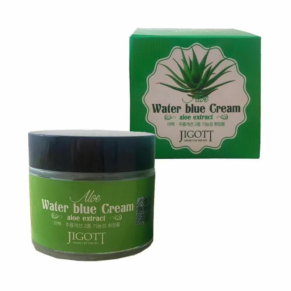 Увлажняющий крем для лица с экстрактом алоэ Jigott Aloe Water Blue Cream