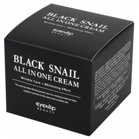 Крем для лица многофункциональный с экстрактом черной улитки Eyenlip Black Snail All In One Cream 100мл - фото 2