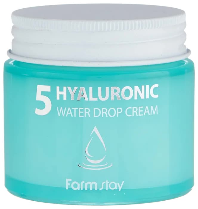 Крем суперувлажняющий для лица с гиалуроновым комплексом FarmStay Hyaluronic 5 Water Drop Cream, 80ml