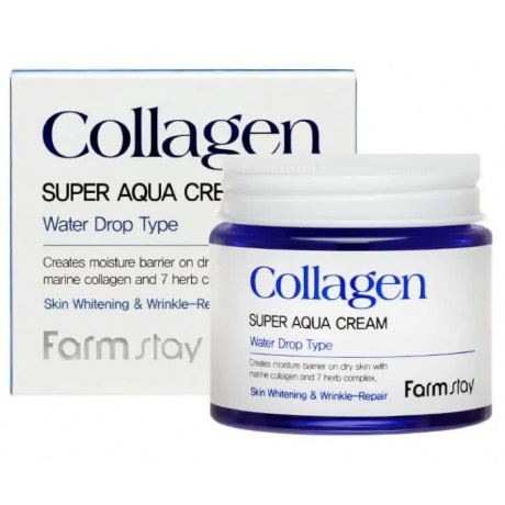 Крем суперувлажняющий с коллагеном FarmStay Collagen Super Aqua Cream, 80ml - фото 2