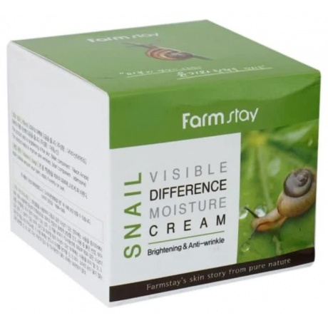 Крем увлажняющий с муцином улитки FarmStay Snail Visible Difference Moisture Cream, 100g - фото 3