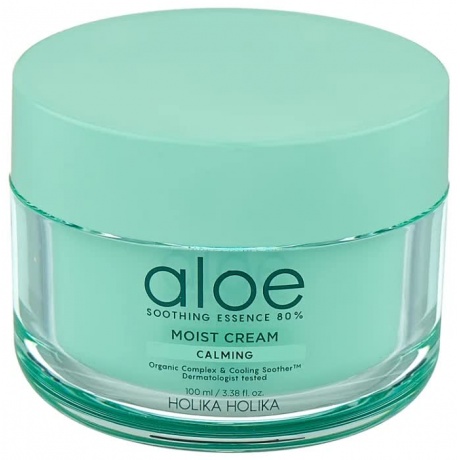 Holika Holika Увлажняющий крем для лица Aloe Soothing Essence 80% Moisturizing Cream, 100 мл - фото 1