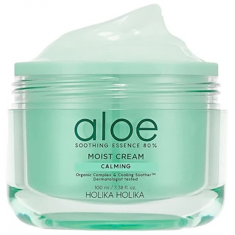 Holika Holika Увлажняющий крем для лица Aloe Soothing Essence 80% Moisturizing Cream, 100 мл - фото 5