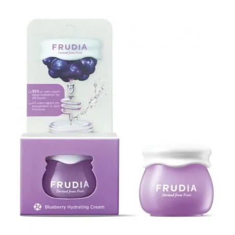 Frudia Увлажняющий крем для лица с черникой Blueberry Hydrating Cream, мини-версия, 10 г - фото 1