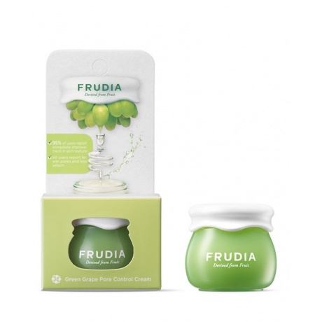Frudia Себорегулирующий крем-сорбет для лица с виноградом Green Grape Pore Control Cream, мини-версия, 10 г - фото 1