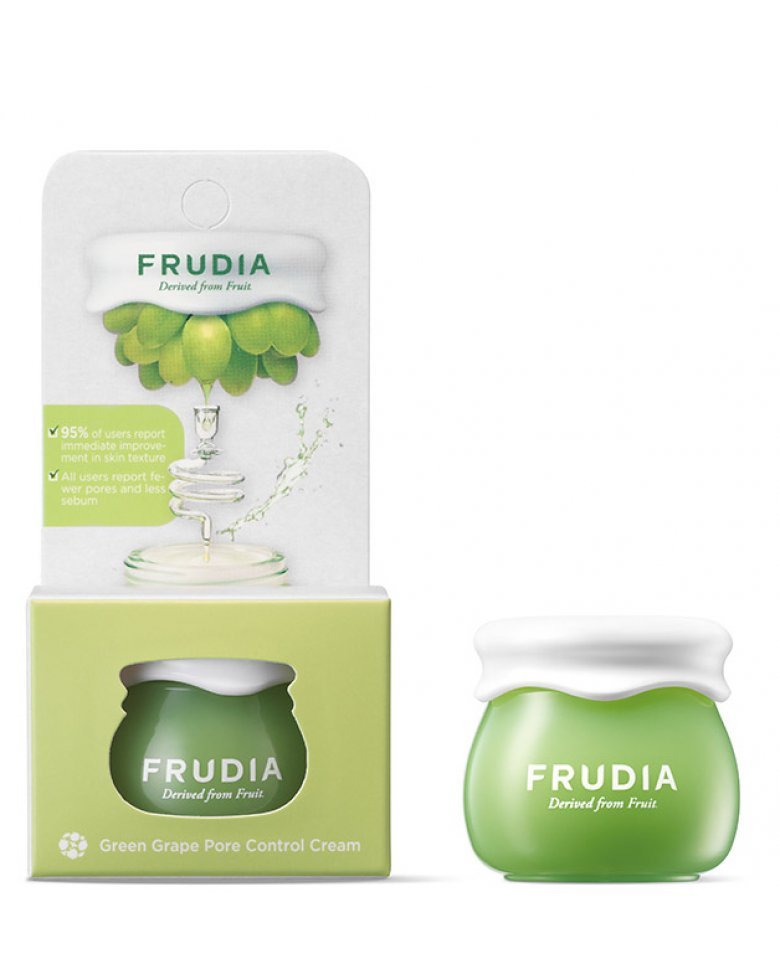Frudia Себорегулирующий крем-сорбет для лица с виноградом Green Grape Pore Control Cream, мини-версия, 10 г