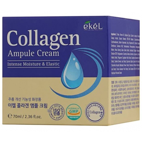 EKEL Ампульный крем для лица с коллагеном Collagen Ampule Cream, 70мл - фото 2
