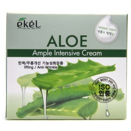 EKEL Крем для лица с алоэ Ample Intensive Cream Aloe, 100гр - фото 3