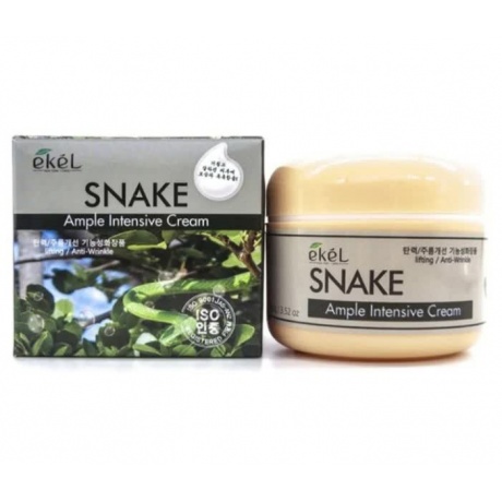 EKEL Крем для лица с пептидом змеиного яда Ample Intensive Cream Snake, 100гр - фото 2
