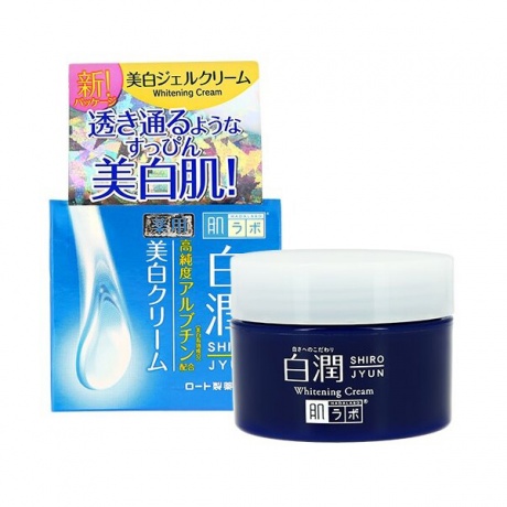 HADALABO Отбеливающий крем для лица с арбутином Shirojyun Cream, 50 г - фото 1