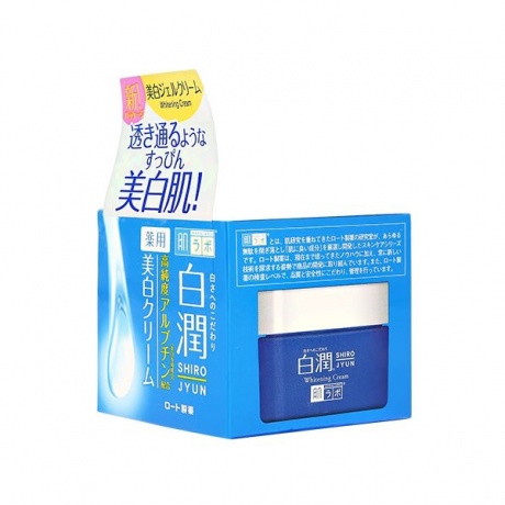 HADALABO Отбеливающий крем для лица с арбутином Shirojyun Cream, 50 г - фото 2
