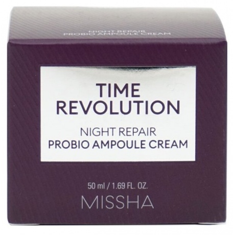 Восстанавливающий ночной крем MISSHA Time Revolution Night Repair Probio Ampoule Cream 50мл - фото 4