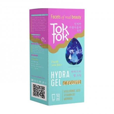 TokTok Увлажняющий крем-гель для лица Hydra Gel Face Cream, 50 мл - фото 2