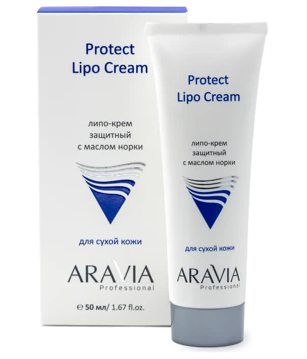 Липо-крем Aravia Professional защитный с маслом норки Protect Lipo Cream, 50 мл