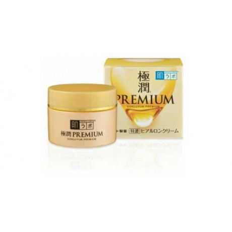 Увлажняющий крем для лица HADALABO Gokujyun Premium Cream Acid на основе семи видов гиалуроновой кислоты - фото 2