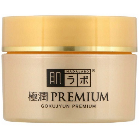 Увлажняющий крем для лица HADALABO Gokujyun Premium Cream Acid на основе семи видов гиалуроновой кислоты - фото 3