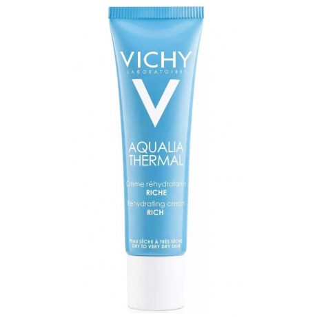 Увлажняющий насыщенный крем Vichy AQUALIA THERMAL для сухой и очень сухой кожи, 30 мл - фото 1