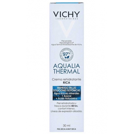 Увлажняющий насыщенный крем Vichy AQUALIA THERMAL для сухой и очень сухой кожи, 30 мл - фото 3