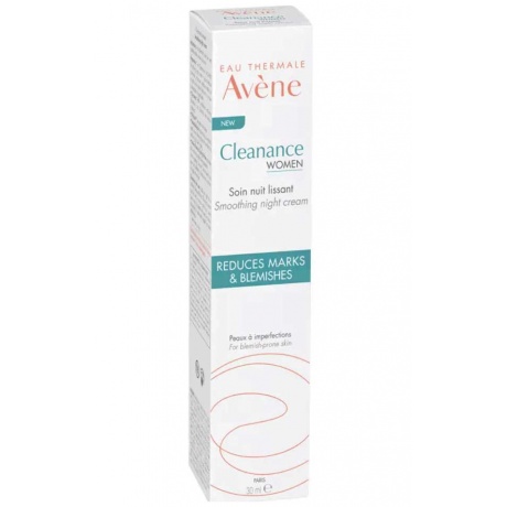 Разглаживающий ночной крем для лица Avene &quot;CLEANANCE WOMEN&quot; Night cream, 30 мл - фото 3