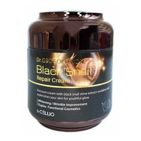 Крем для лица Dr. CELLIO G90 Solution Black Snail Repair Cream - фото 1