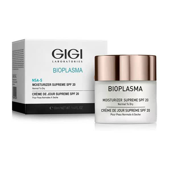 Крем увлажняющий для нормальной и сухой кожи GIGI Bioplasma Moist Supreme с SPF 20 50 мл 24034