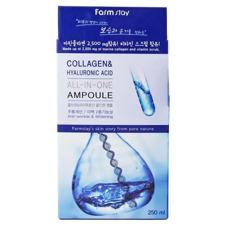 Сыворотка FarmStay Collagen &amp; Hyaluronic Acid All-In-One Ampoule, 250мл - фото 3