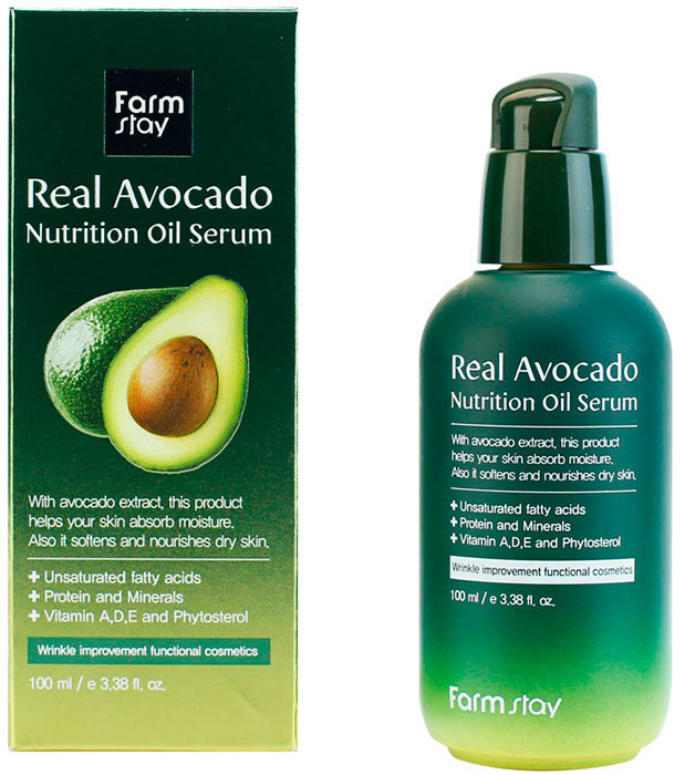 Питательная сыворотка с маслом авокадо FarmStay Real Avocado Nutrition Oil Serum, 100ml