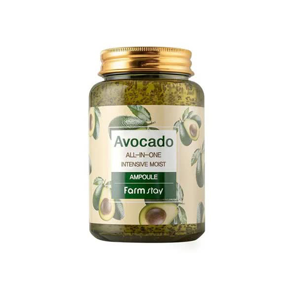 Многофункциональная ампульная сыворотка с экстрактом авокадо, 250мл, FarmStay FarmStay Avocado All-In-One Intensive Moist Ampoule, 250ml