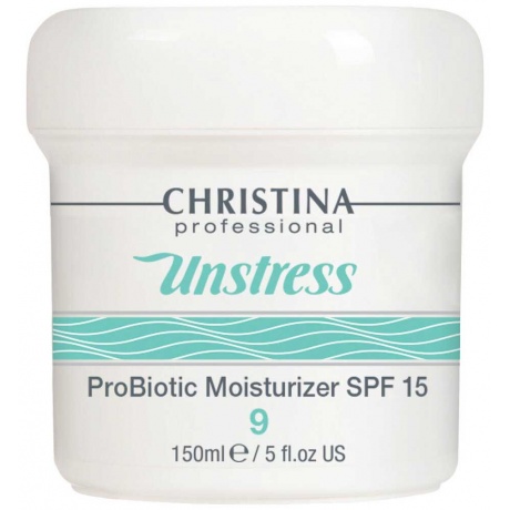 Увлажняющее средство с пробиотическим действием Christina Unstress: Probiotic Moisturizer SF15 150мл - фото 1