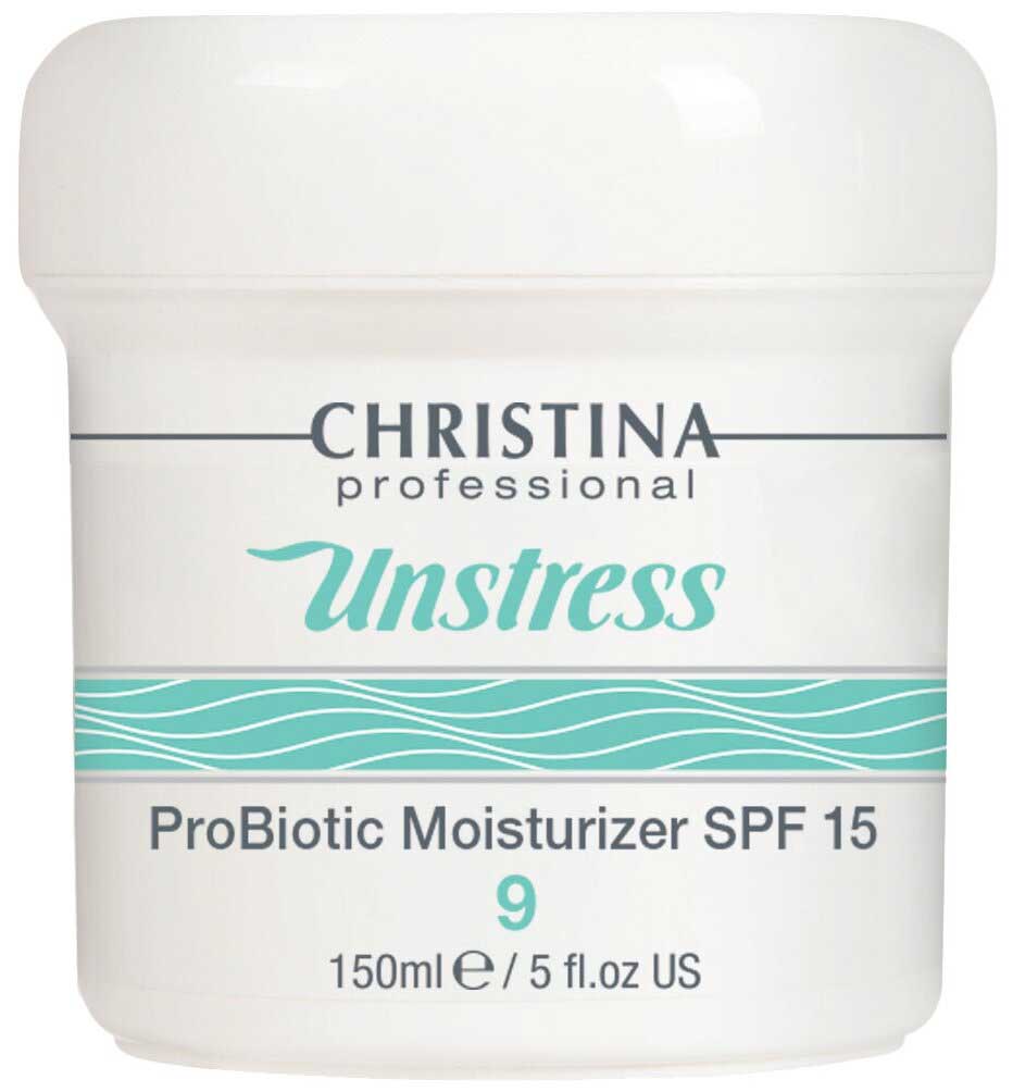 Увлажняющее средство с пробиотическим действием Christina Unstress: Probiotic Moisturizer SF15 150мл