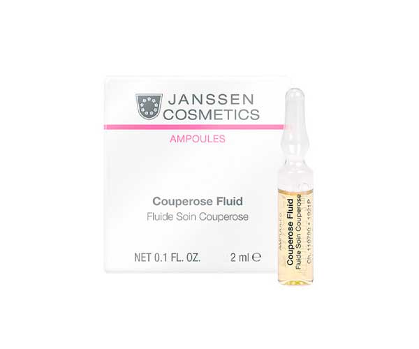 Сосудоукрепляющий концентрат JANSSEN Couperose Fluid для кожи с куперозом (в ампулах) 7 x 2 мл