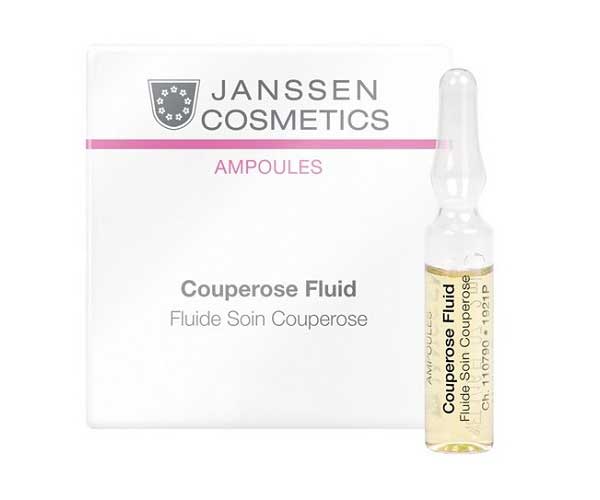 Сосудоукрепляющий концентрат JANSSEN Couperose Fluid для кожи с куперозом (в ампулах) 3 x 2 мл