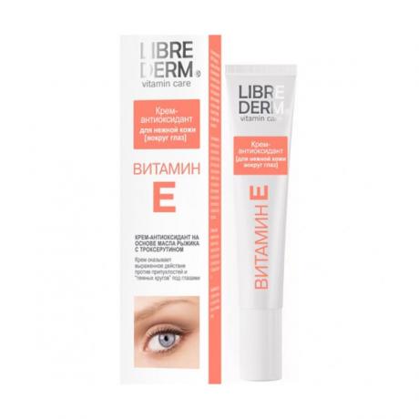 Крем-антиоксидант для нежной кожи вокруг глаз Librederm Витамин Е, 20 мл - фото 1