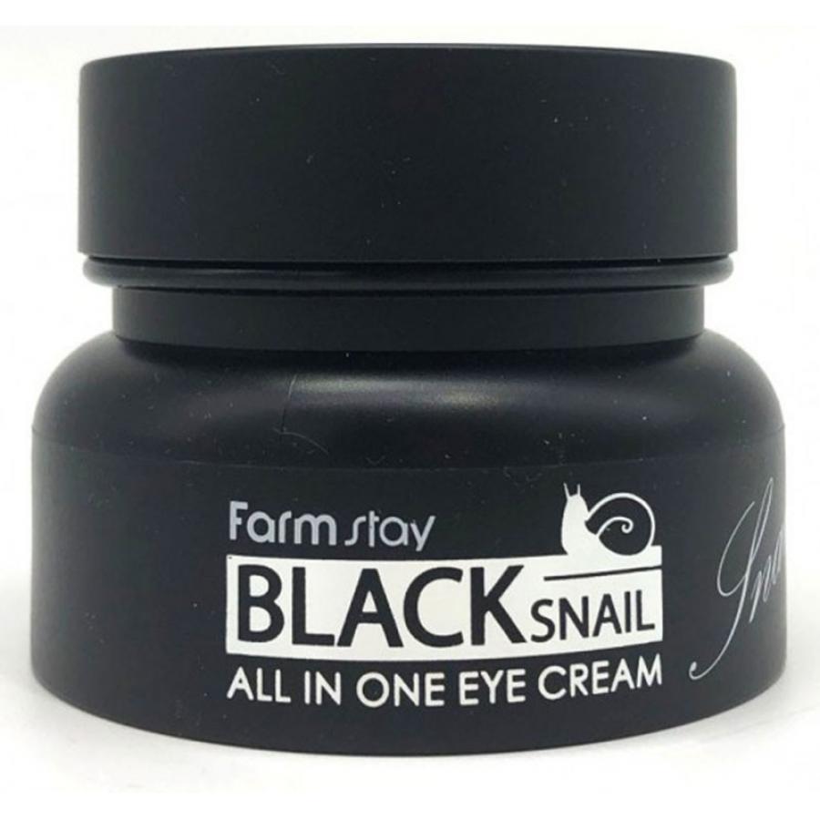 Крем для глаз с муцином черной улитки FarmStay Black Snail All In One Eye Cream, 50мл