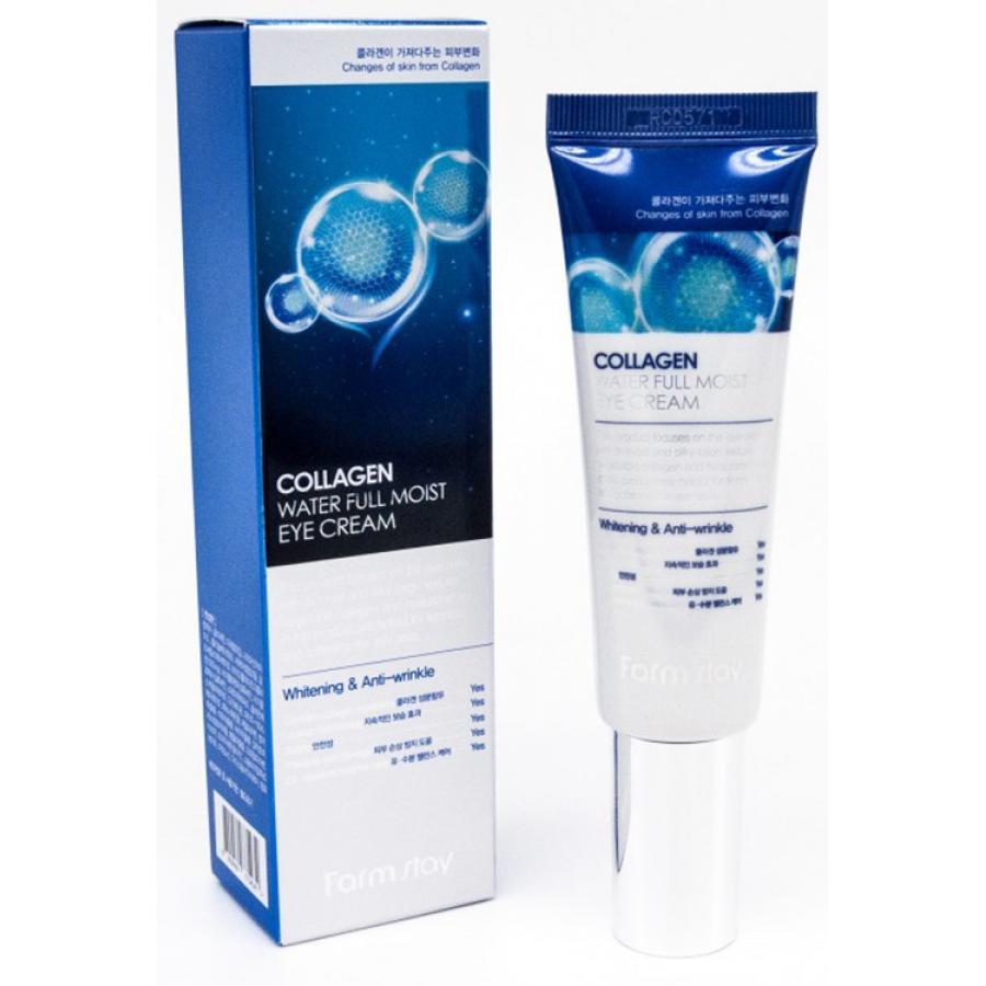 Увлажняющий крем для зоны вокруг глаз с коллагеном FarmStay Collagen Water Full Moist Eye Cream, 50мл