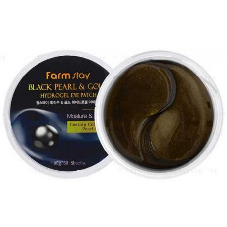 Гидрогелевые патчи для глаз FarmStay Black Pearl &amp; Gold Hydrogel Eye Patch, 90гр - фото 2