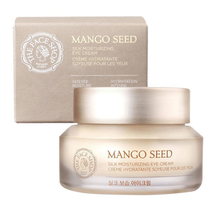 Увлажняющий крем для глаз с маслом манго The Face Shop Mango Seed Silk Moisturizing Eye Cream, 30ml