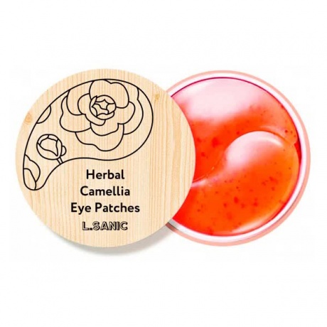 Гидрогелевые патчи с экстрактом камелии L.Sanic Herbal Camellia Hydrogel Eye Patches, 60pcs - фото 1