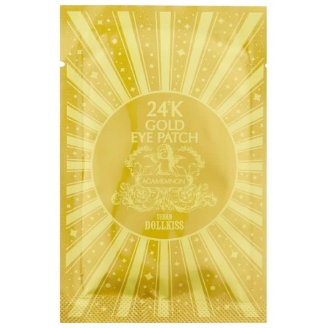 Патч для глаз гидрогелевый с 24К золотом Urban Dollkiss Agamemnon 24K Gold Hydrogel Eye Patch 2,8гр - фото 1