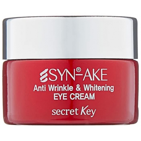 Антивозрастной крем для кожи вокруг глаз Secret Key Syn-Ake Anti Wrinkle &amp; Whitening Eye Cream - фото 1