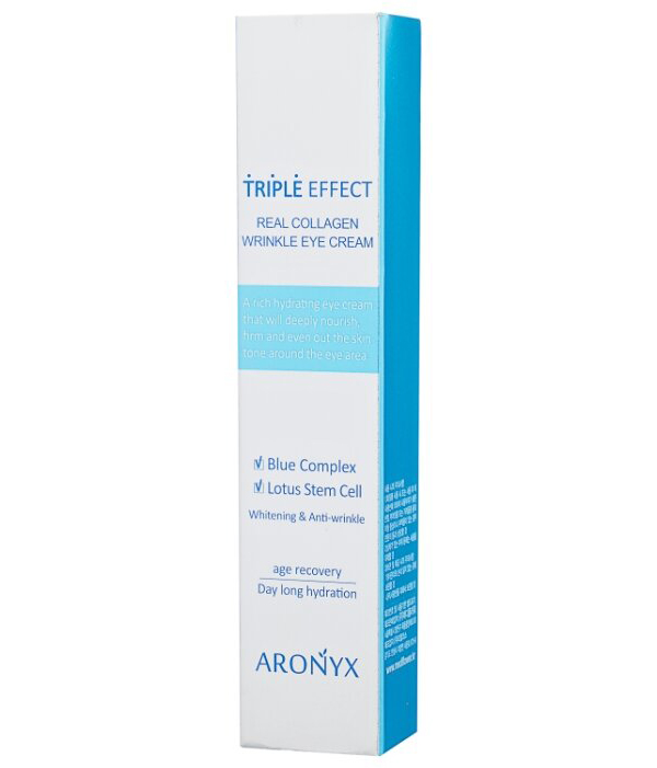Medi Flower Крем для кожи вокруг глаз с морским коллагеном Aronyx Triple Effect Wrinkle Eye Cream, тройной эффект, 40 мл