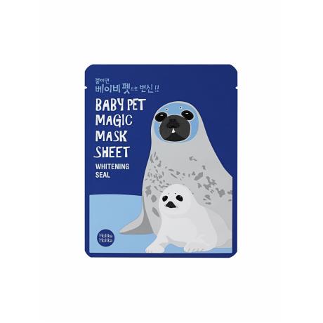 Маска-салфетка для лица Holika Holika Baby Pet Magic Mask Sheet Whitening Seal, 22 мл, отбеливающая - фото 1
