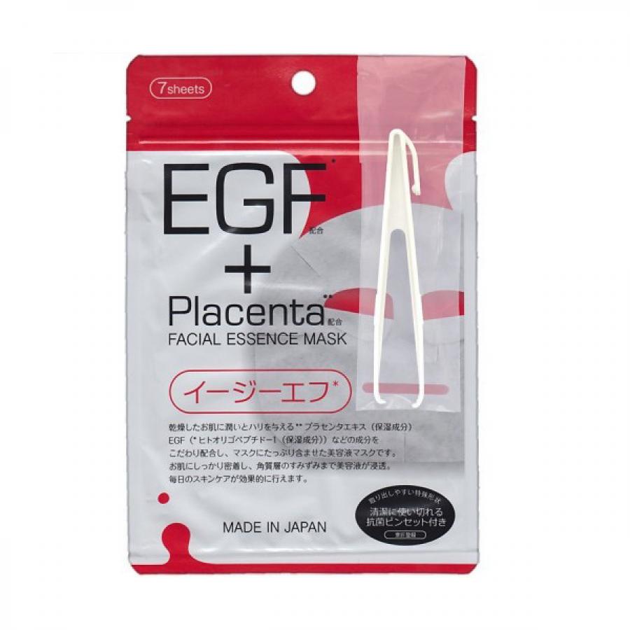 Маска-салфетка для лица Japan Gals Placenta+, 7 шт, с плацентой и EGF фактором